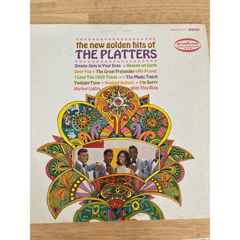 The New Golden Hits Vinyl LP By The Platters Album Record MS-3141  VTG
